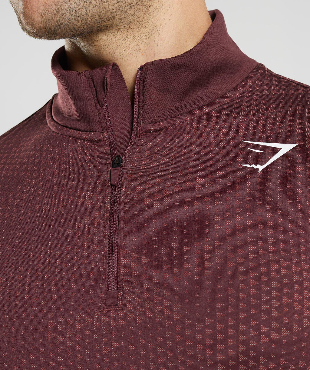 gymshark-sport-seamless-1-4-zip-baked-maroon-rosewood-red-aw22