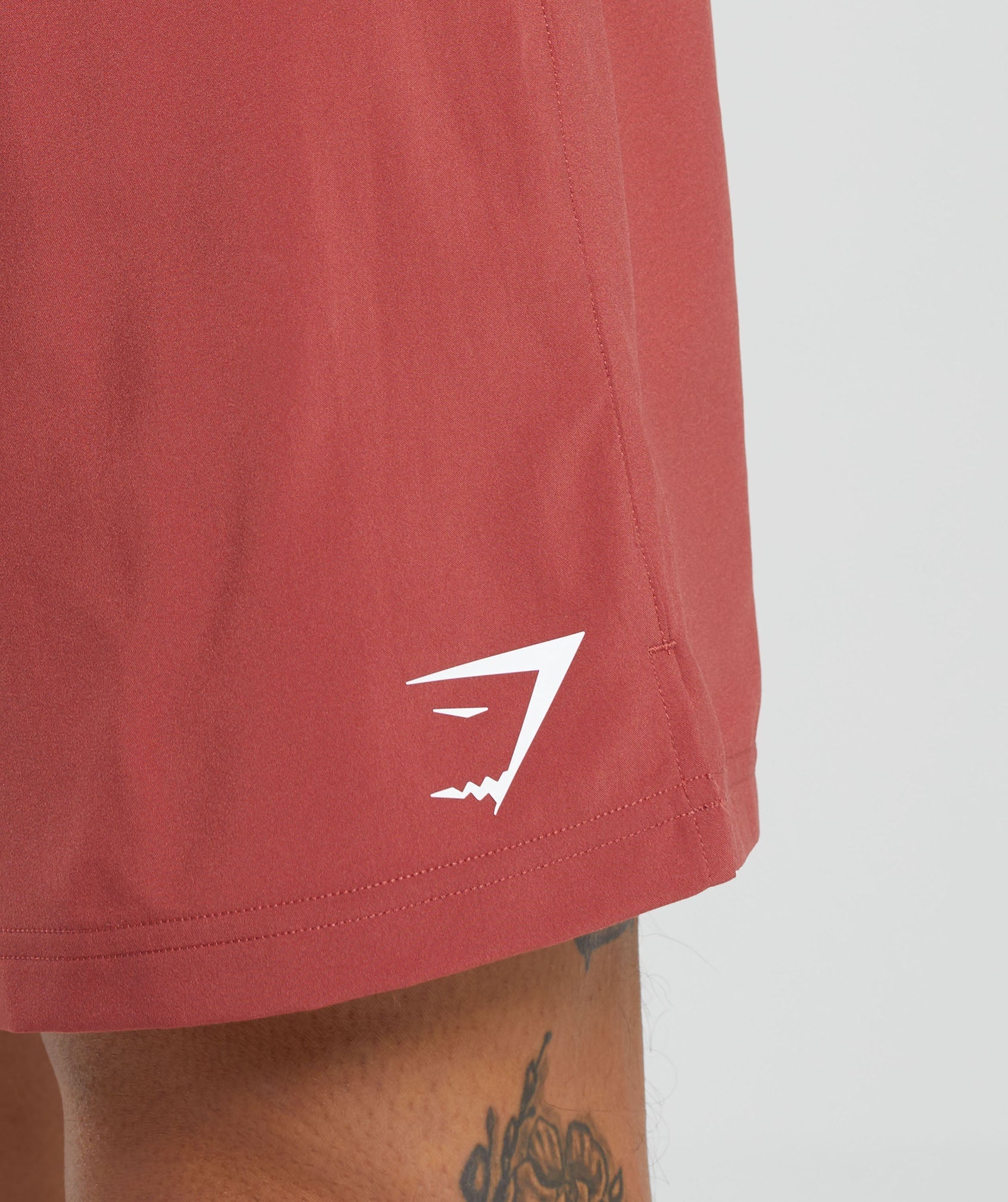 gymshark-strike-shorts-rust-red-aw23