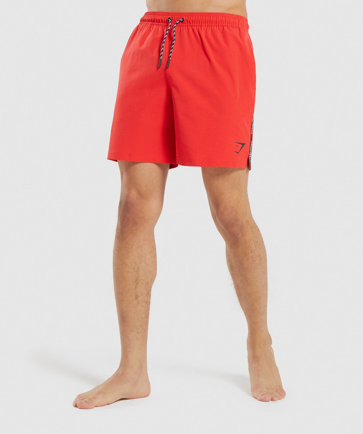 gymshark-taped-swim-shorts-red