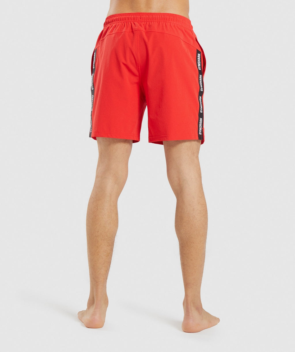 gymshark-taped-swim-shorts-red
