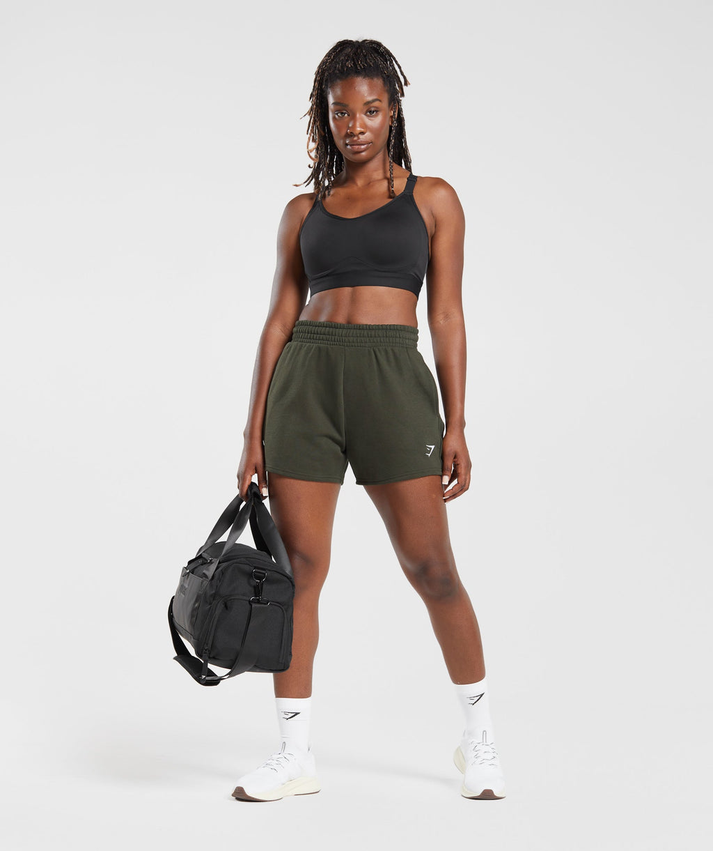 gymshark-training-fleece-shorts-deep-olive-green-aw23