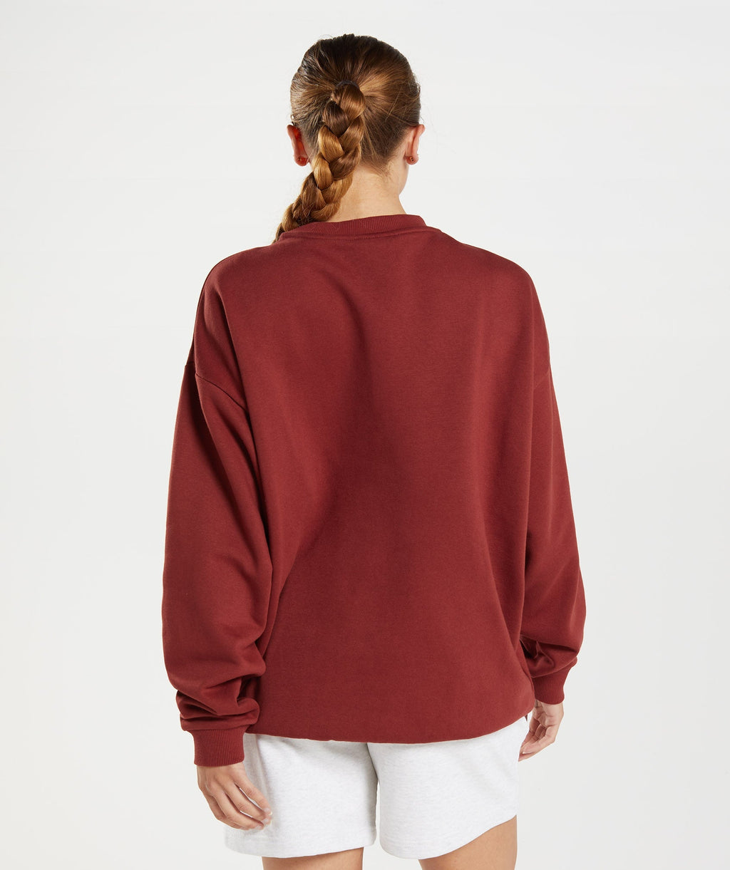 gymshark-training-oversized-sweatshirt-rosewood-red-aw22