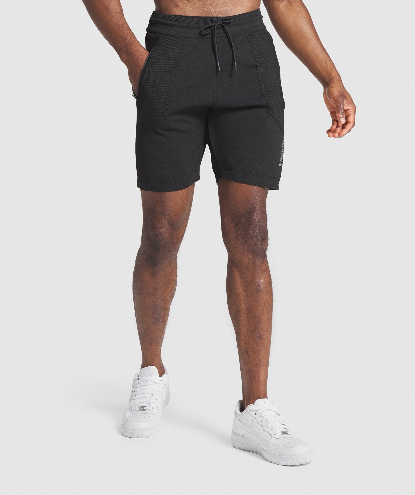 gymshark-true-knit-shorts-black-logo