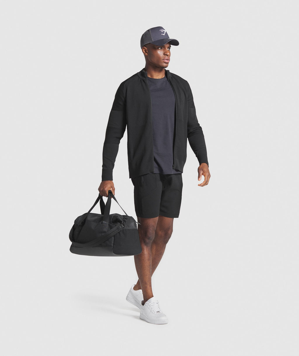gymshark-true-knit-shorts-black-logo