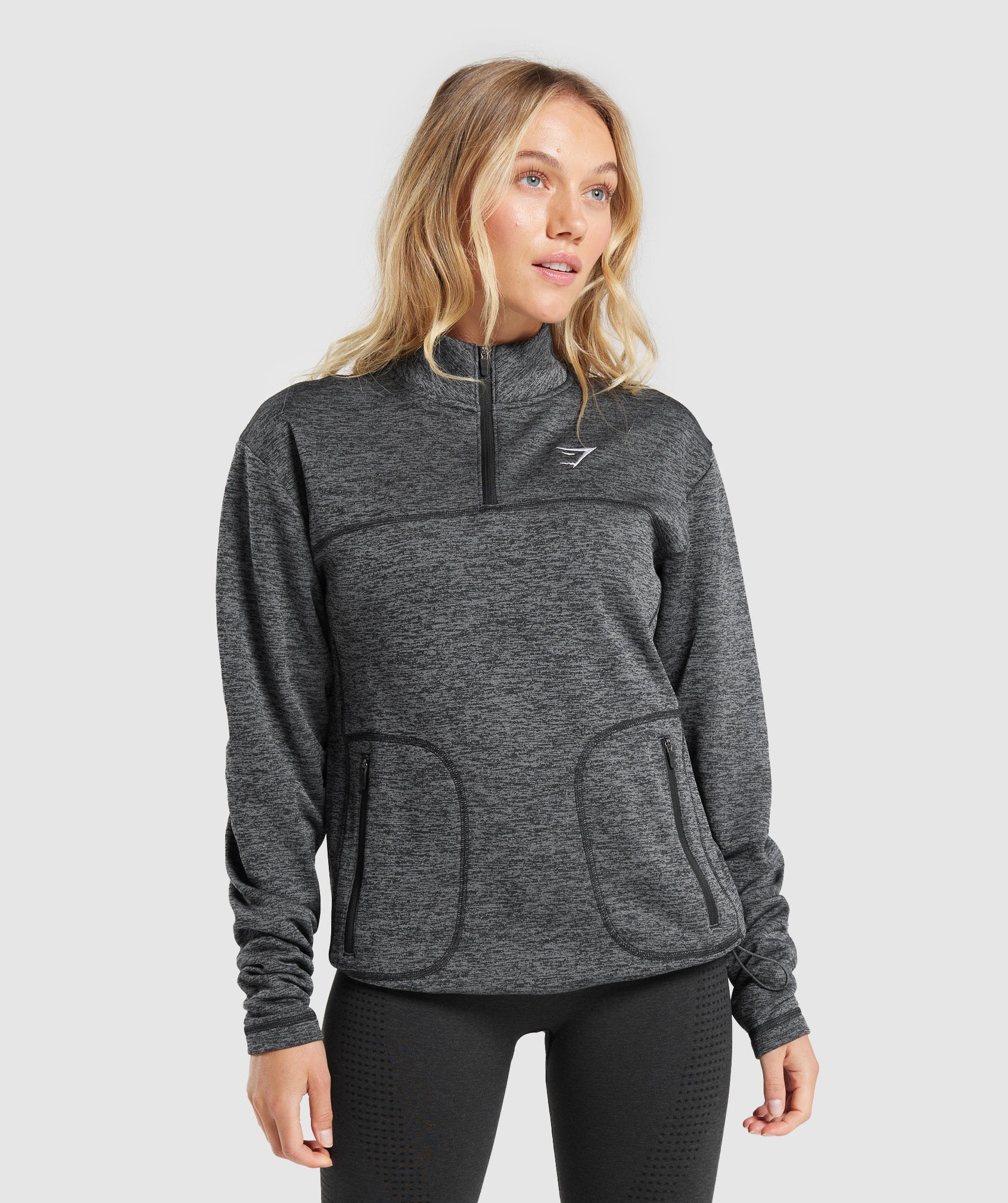 gymshark-thermal-fleece-1-4-zip-pullover-black-pitch-grey-aw23