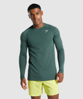 gymshark-vital-long-sleeve-t-shirt-dark-green-marl