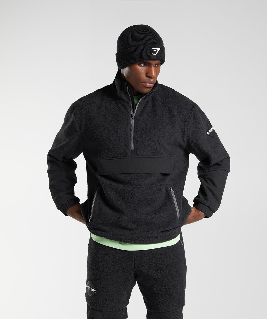 gymshark-vibes-fleece-1-4-zip-black-ss23
