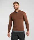 gymshark-vital-1-4-zip-persimmon-red-truffle-brown-ss23