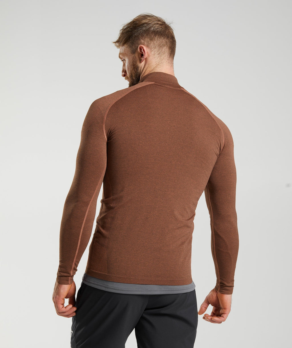 gymshark-vital-1-4-zip-persimmon-red-truffle-brown-ss23
