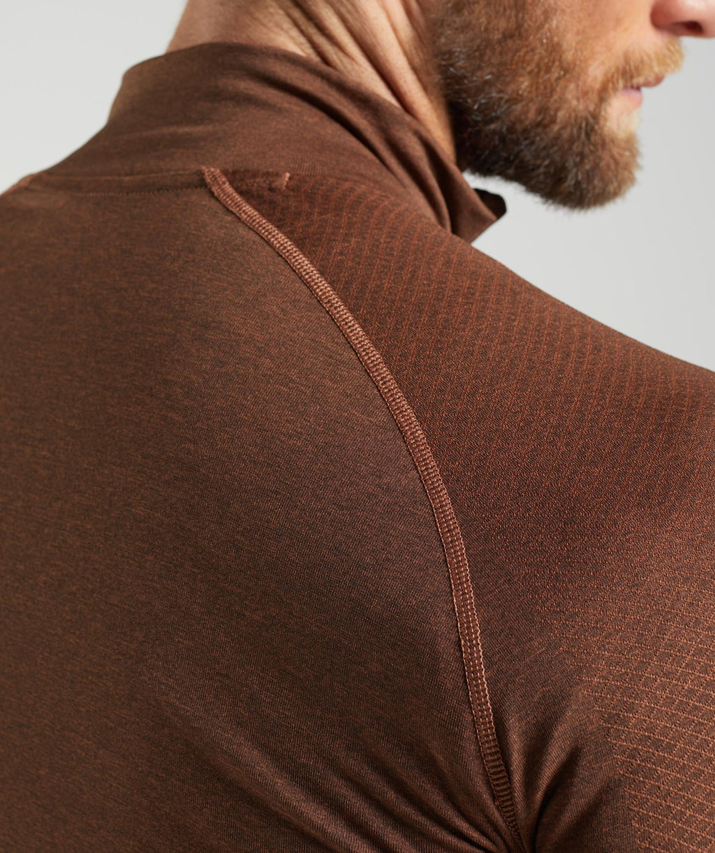 gymshark-vital-1-4-zip-persimmon-red-truffle-brown-ss23