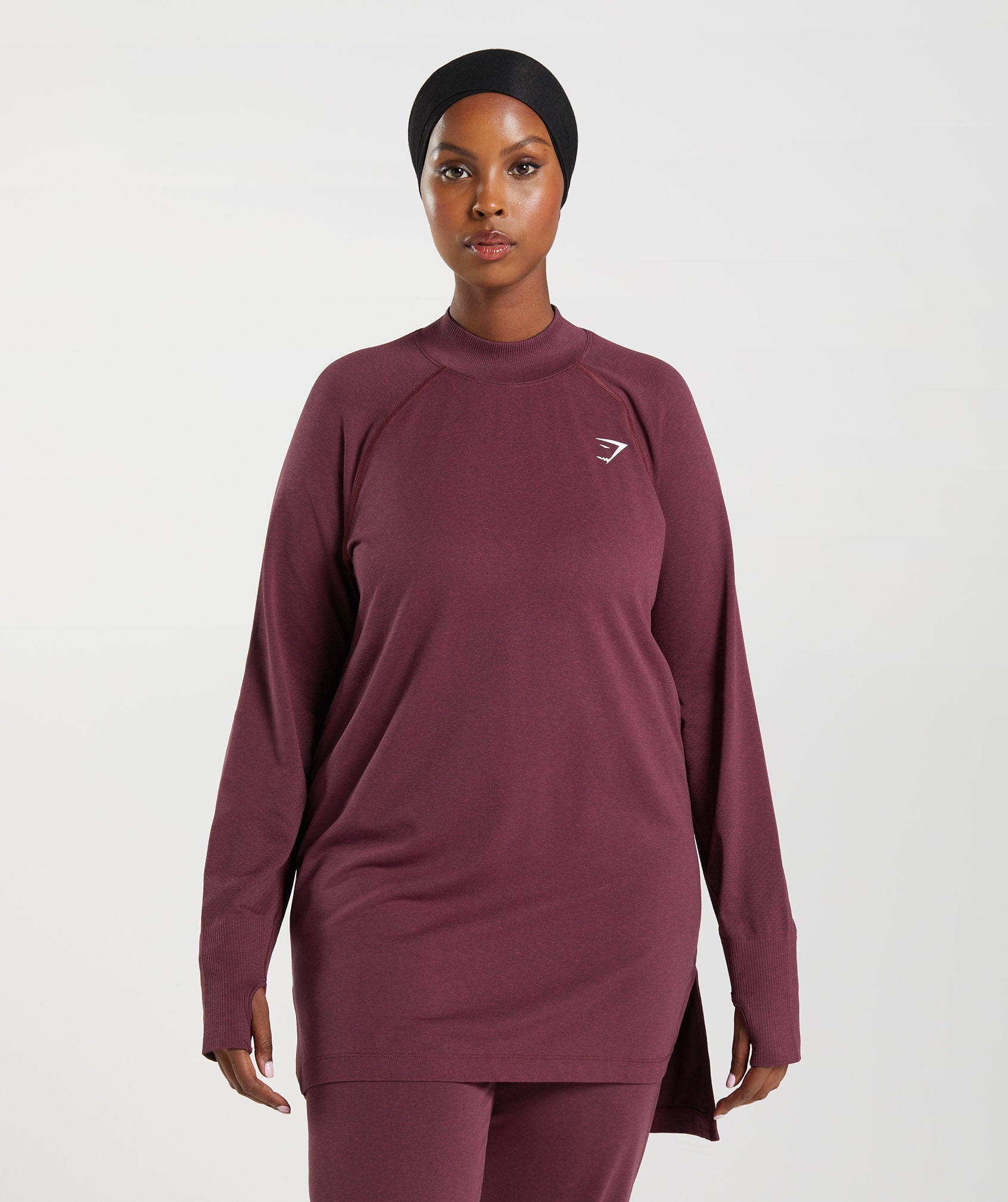 gymshark-vital-seamless-long-line-top-baked-maroon-marl-aw22