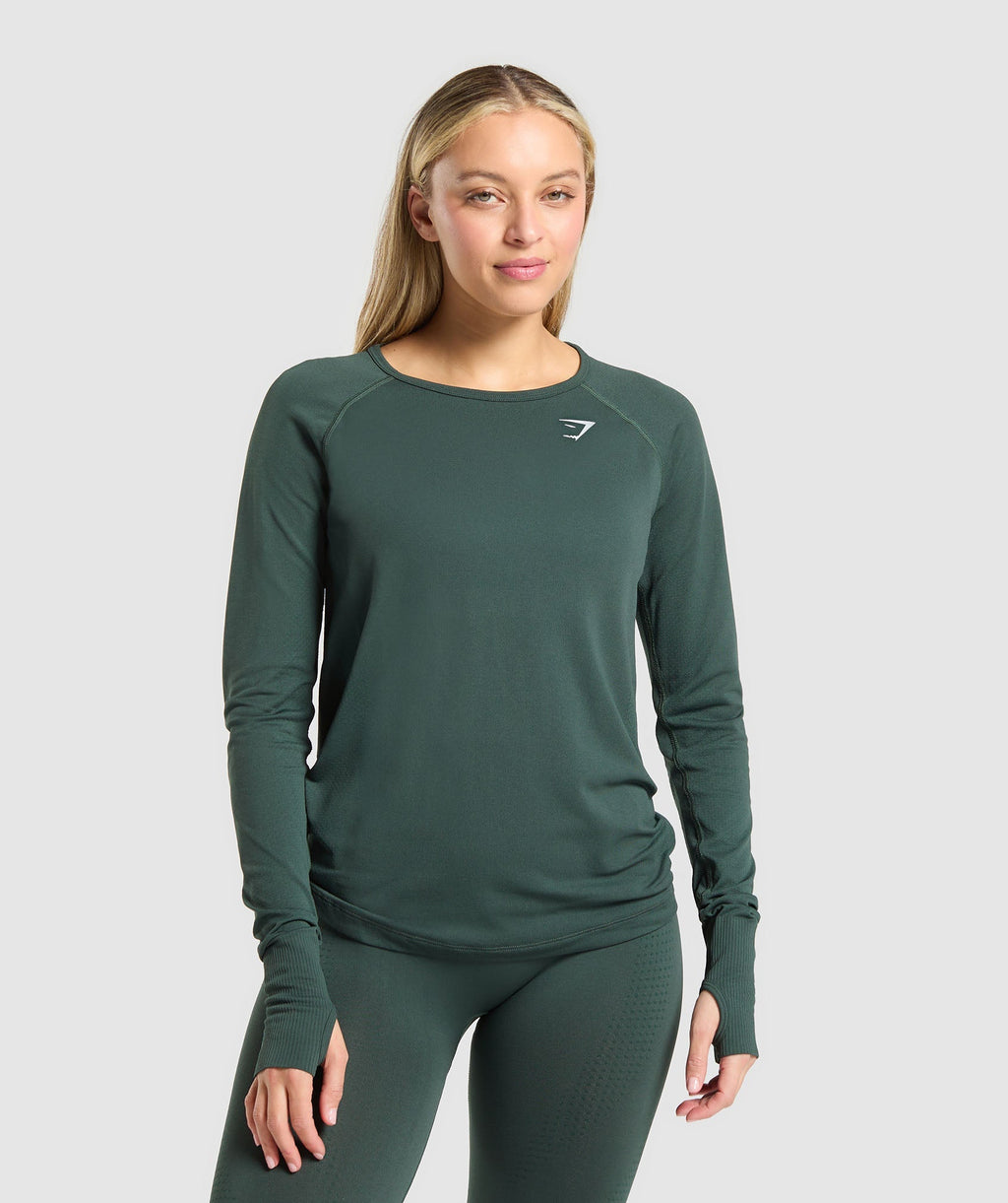 gymshark-vital-seamless-2-0-light-long-sleeve-top-woodland-green-marl-ss23