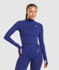 gymshark-vital-seamless-2-0-midi-zip-up-jacket-cobalt-purple-marl-aw23