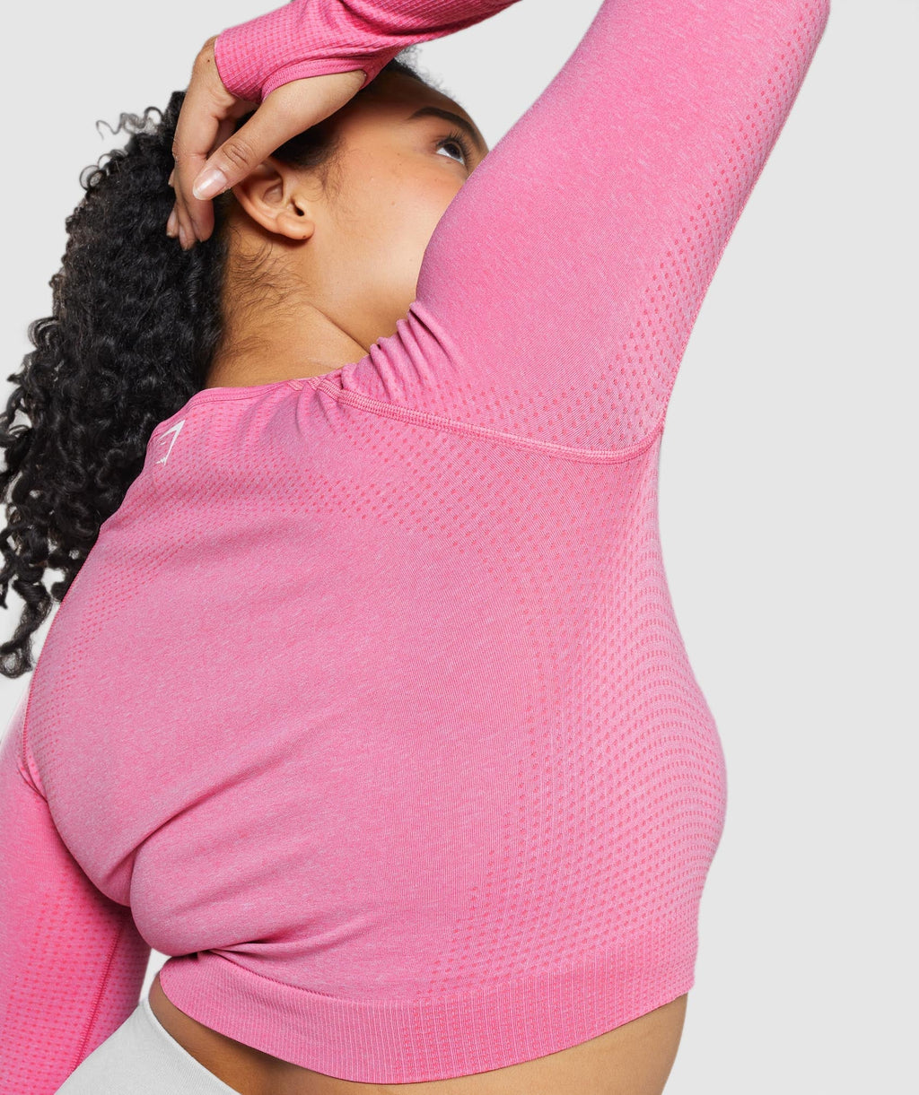 gymshark-vital-seamless-long-sleeve-crop-top-pink-marl-white-logo