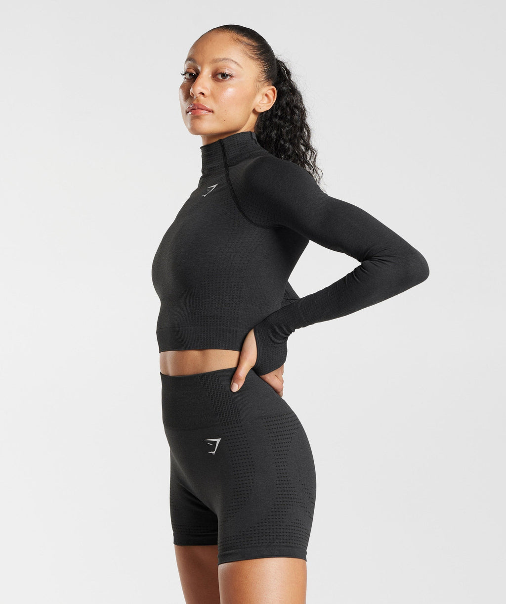gymshark-vital-seamless-2-0-high-neck-midi-top-black-marl-aw22