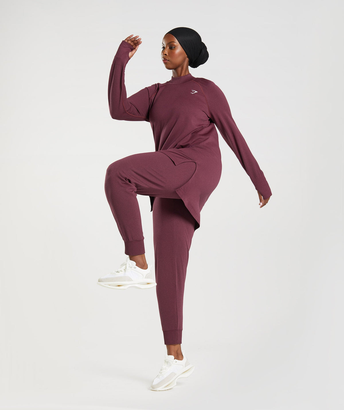 gymshark-vital-seamless-2-0-joggers-baked-maroon-marl-aw22