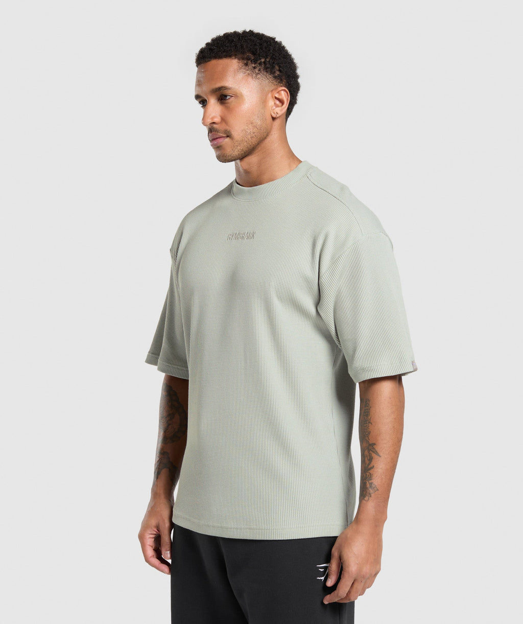 gymshark-waffle-oversized-t-shirt-stone-grey-ss25
