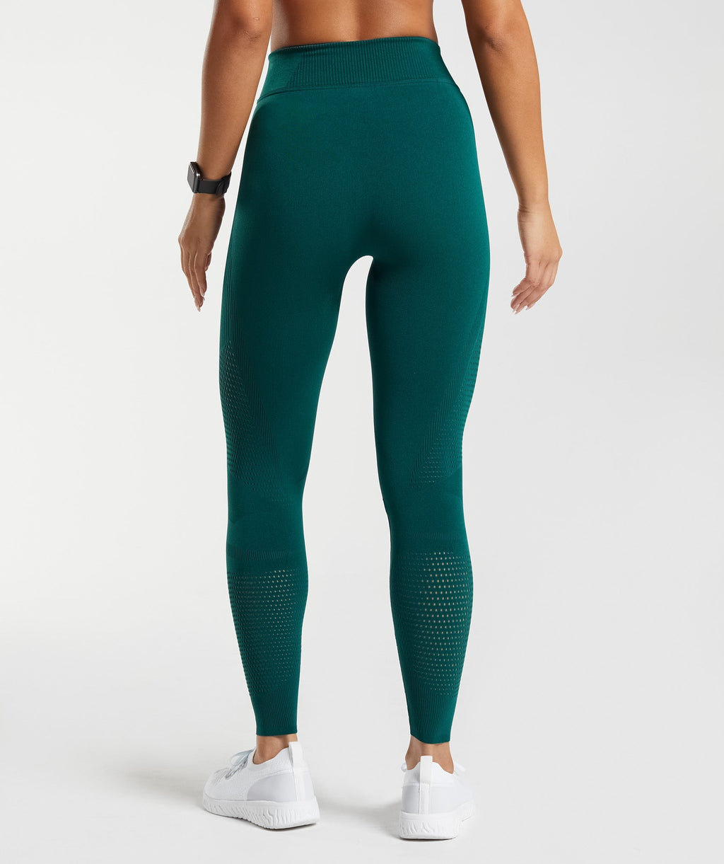 gymshark-warp-knit-leggings-woodland-green-aw22