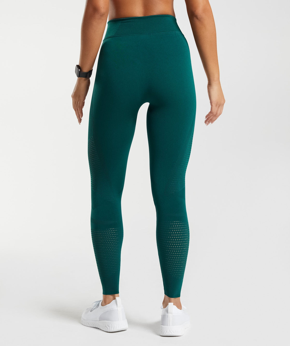gymshark-warp-knit-leggings-woodland-green-aw22
