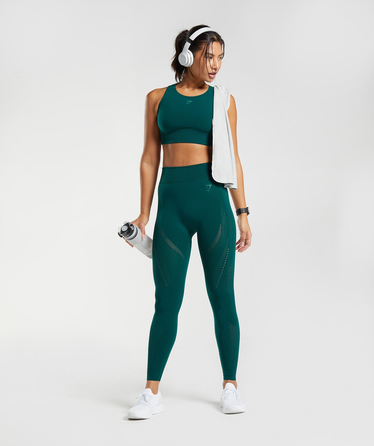 gymshark-warp-knit-leggings-woodland-green-aw22