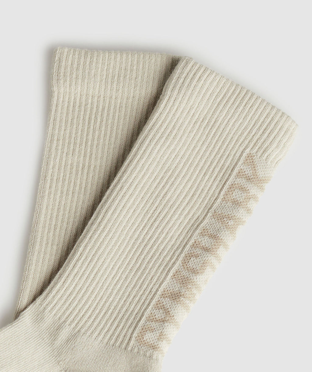gymshark-wordmark-crew-socks-stone-brown-aw23