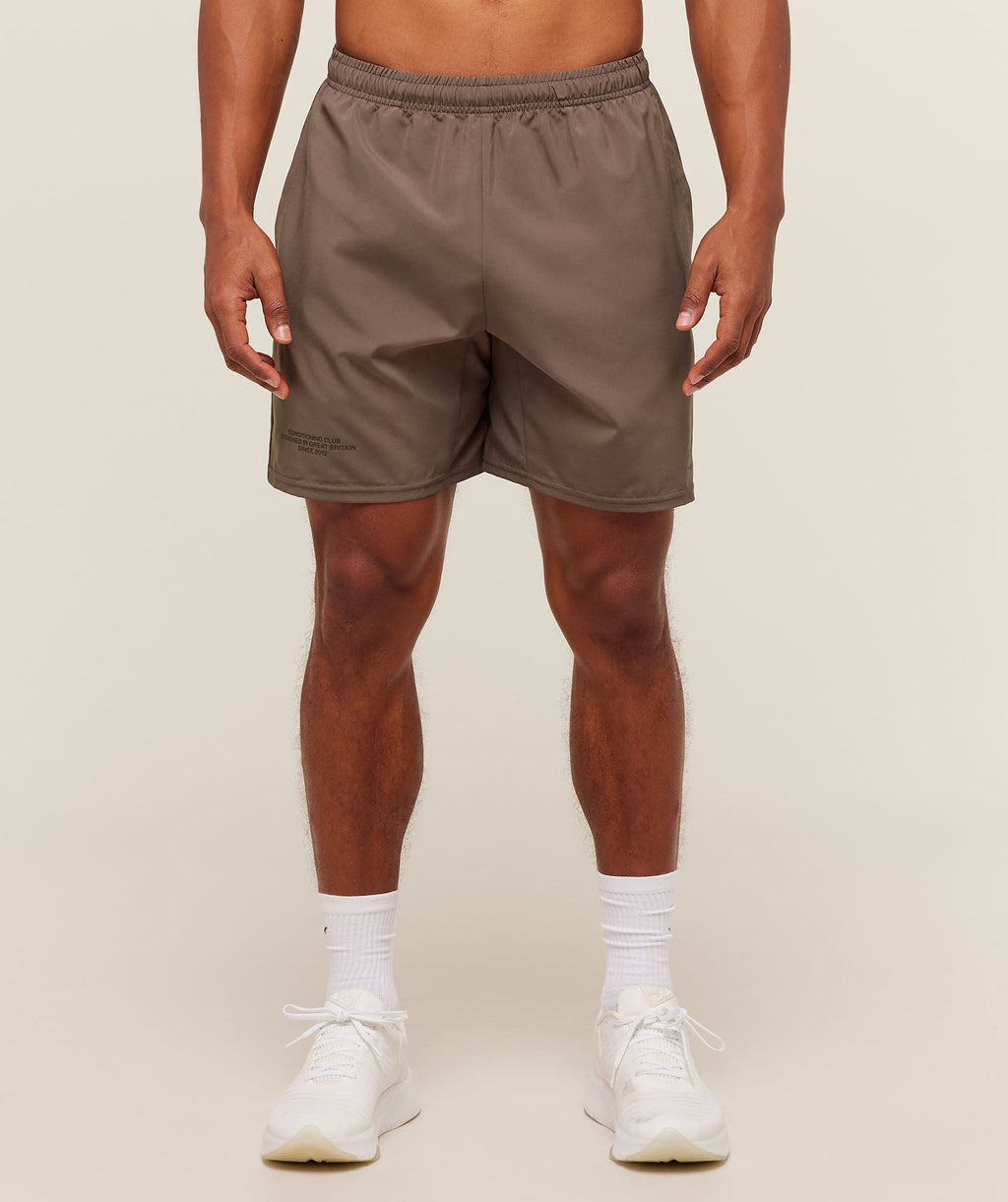 gymshark-conditioning-club-short-shorts-brown-aw25