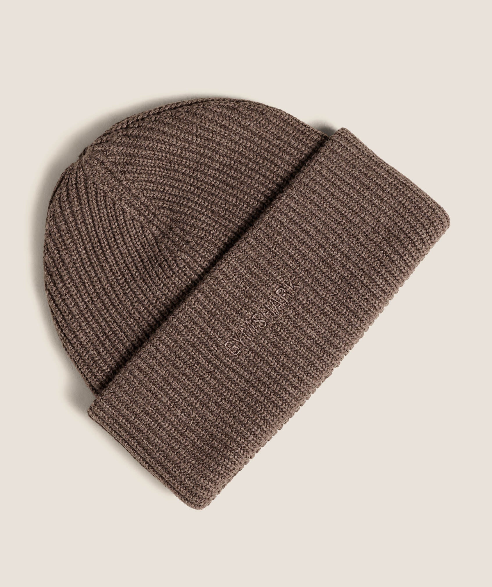 gymshark-deep-knit-beanie-headwear-brown-aw25