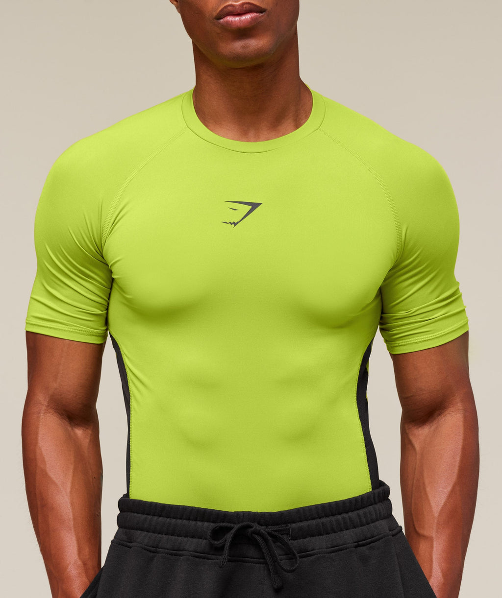 gymshark-element-baselayer-t-shirt-zest-green-black-ss25
