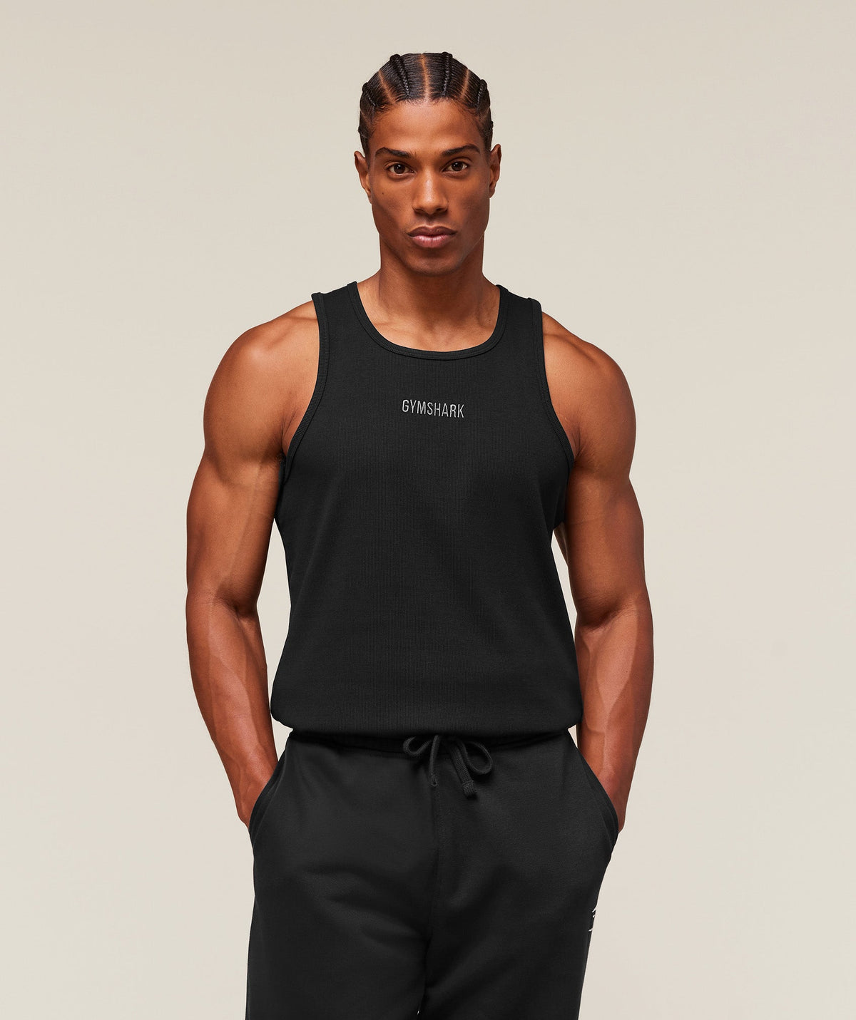 gymshark-premium-ribbed-tank-sleeveless-tops-black-ss25
