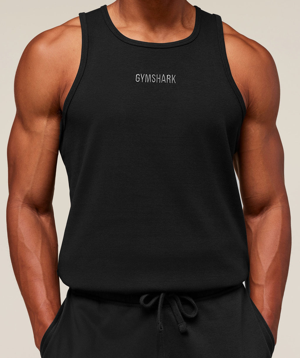 gymshark-premium-ribbed-tank-sleeveless-tops-black-ss25