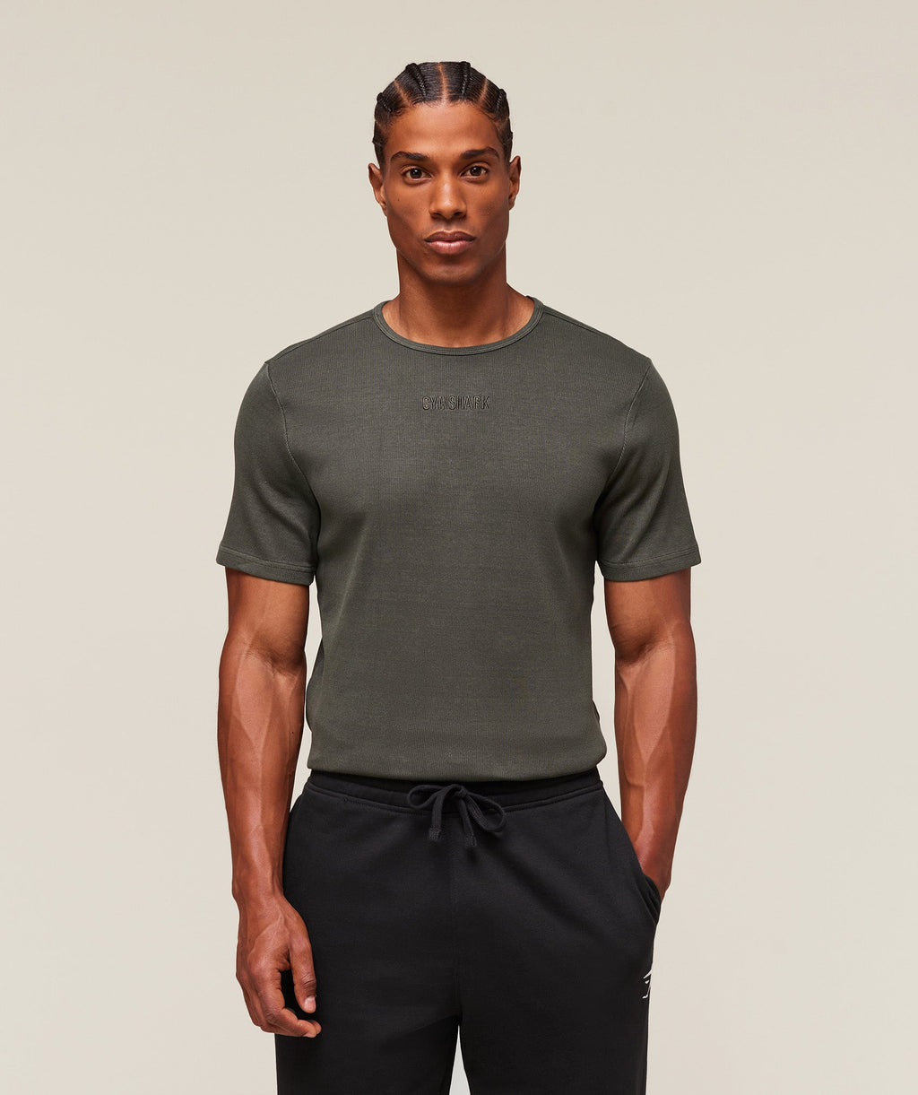 gymshark-premium-washed-ribbed-t-shirt-ss-tops-green-ss25
