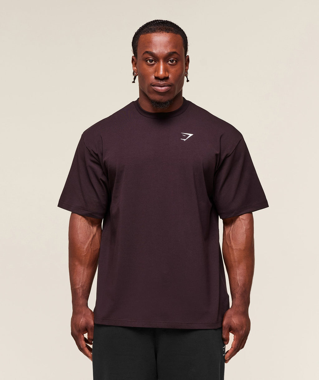 gymshark-essential-oversized-t-shirt-ss-tops-brown-ss25