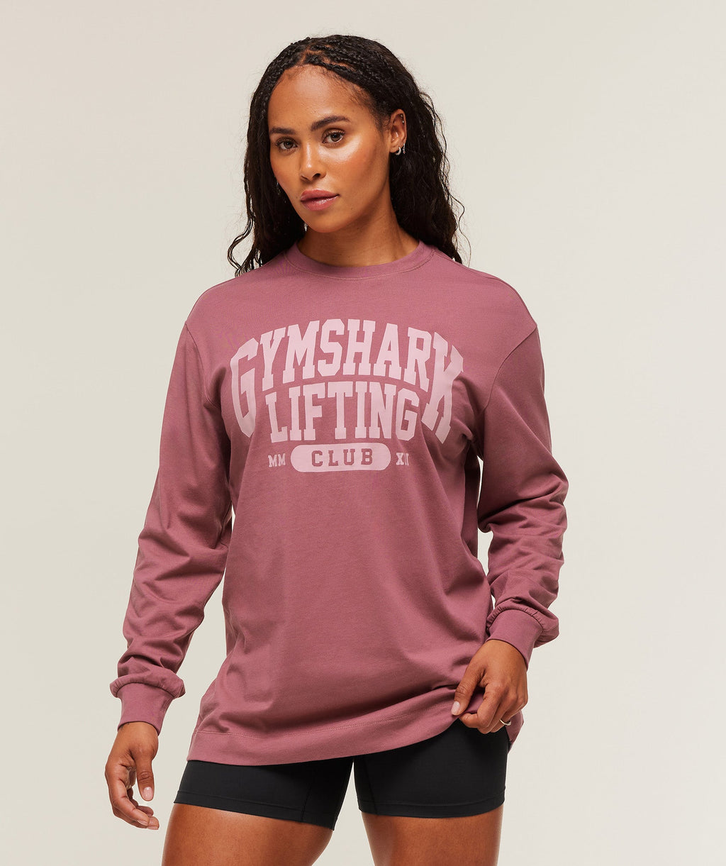 gymshark-lifting-club-graphic-oversized-long-sleeve-t-shirt-ls-tops-pink-aw25