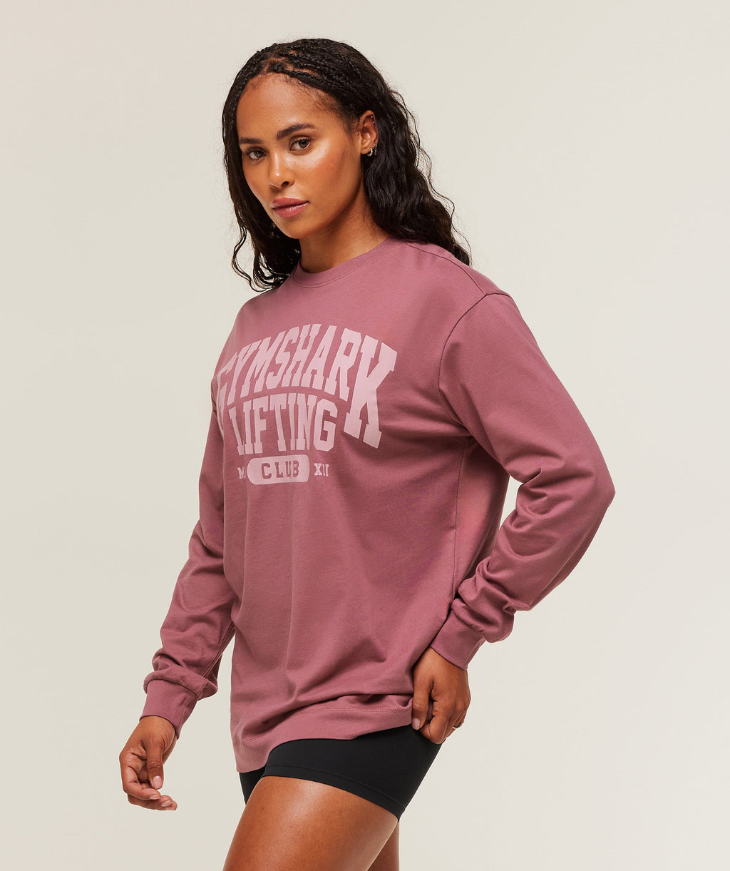 gymshark-lifting-club-graphic-oversized-long-sleeve-t-shirt-ls-tops-pink-aw25