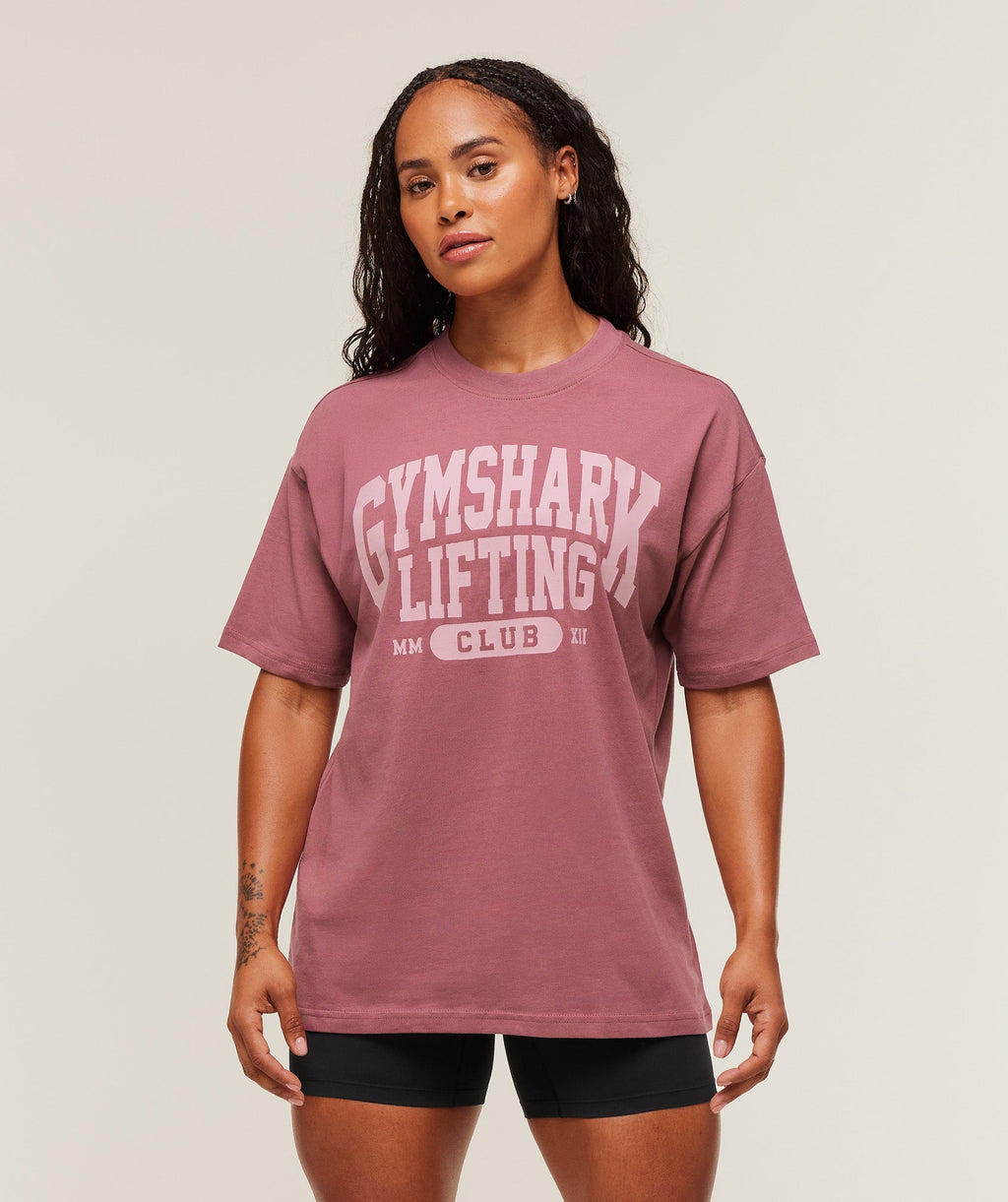 gymshark-lifting-club-graphic-oversized-t-shirt-ss-tops-pink-aw25