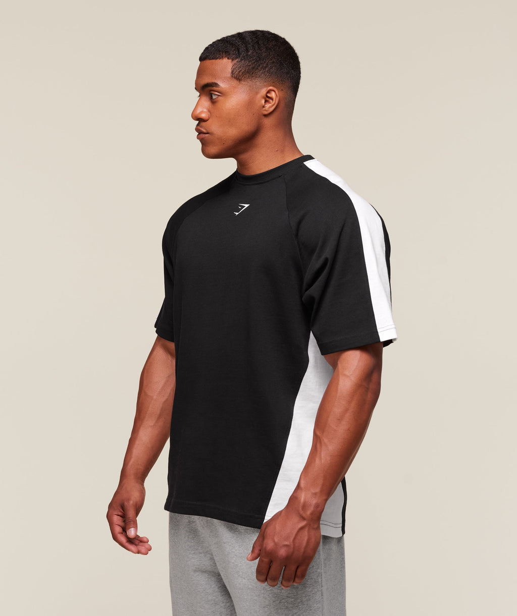 gymshark-collegiate-66-t-shirt-ss-tops-black-ss25