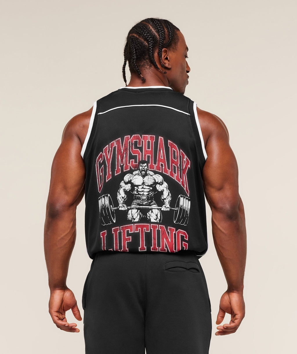 gymshark-graphic-basketball-mesh-tank-sleeveless-tops-black-aw25