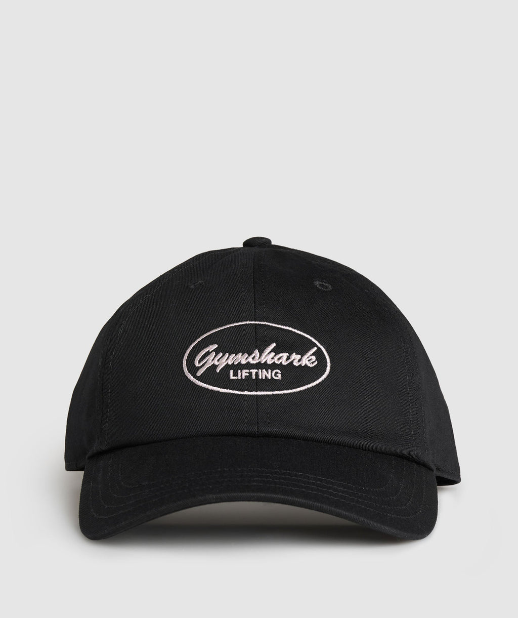 gymshark-old-school-lifting-cap-headwear-black-ss25