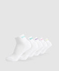 gymshark-quarter-socks-5pk-yellow-pink-tropical-turquoise-turquoise-purple-ss25
