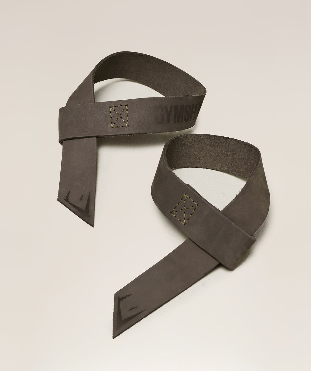 gymshark-leather-lifting-straps-camo-brown-ss25