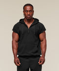 gymshark-legacy-1-4-zip-cap-sleeve-hoodie-black-aw24