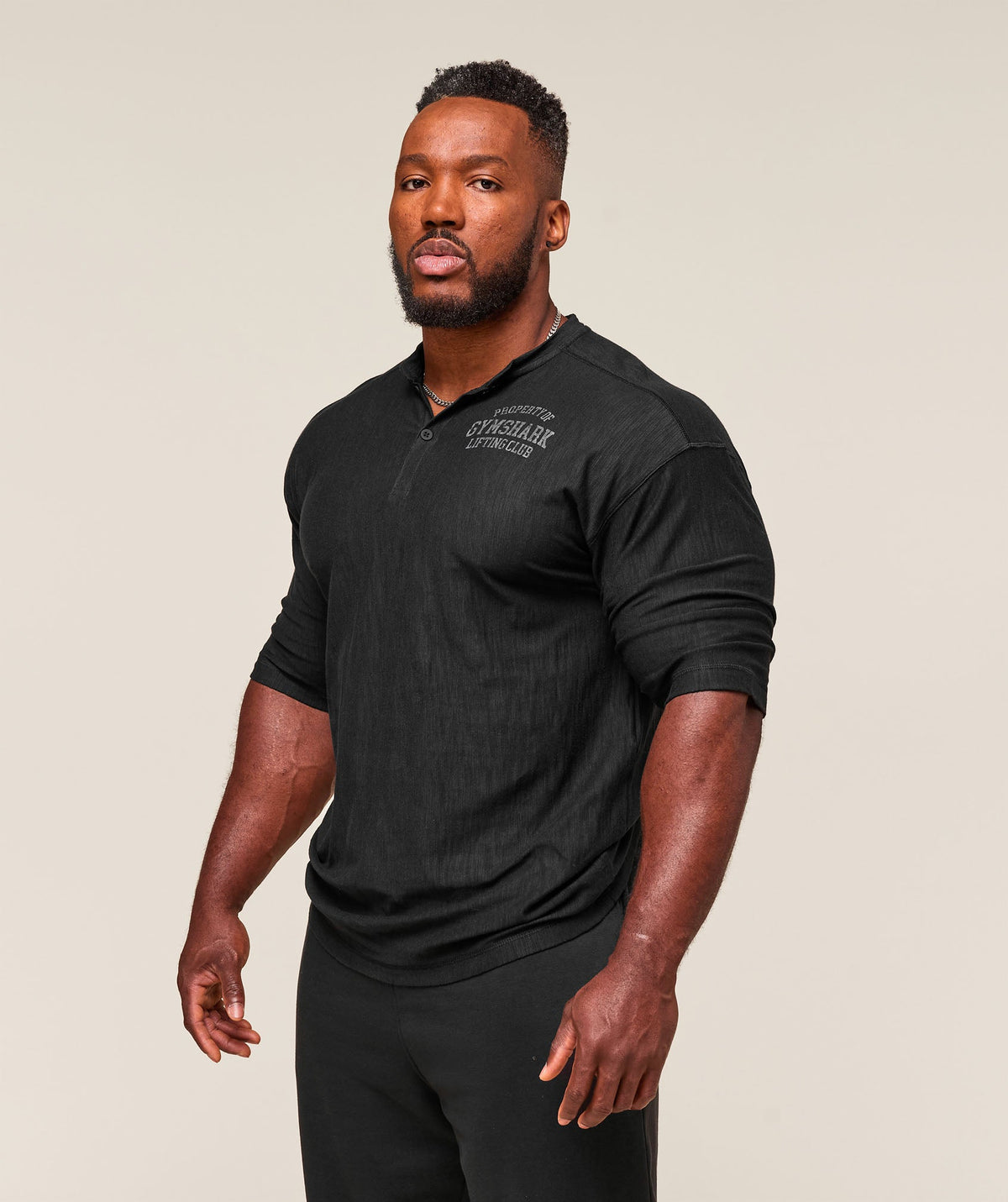 gymshark-lightweight-slub-textured-3-4-henley-ls-tops-black-ss25