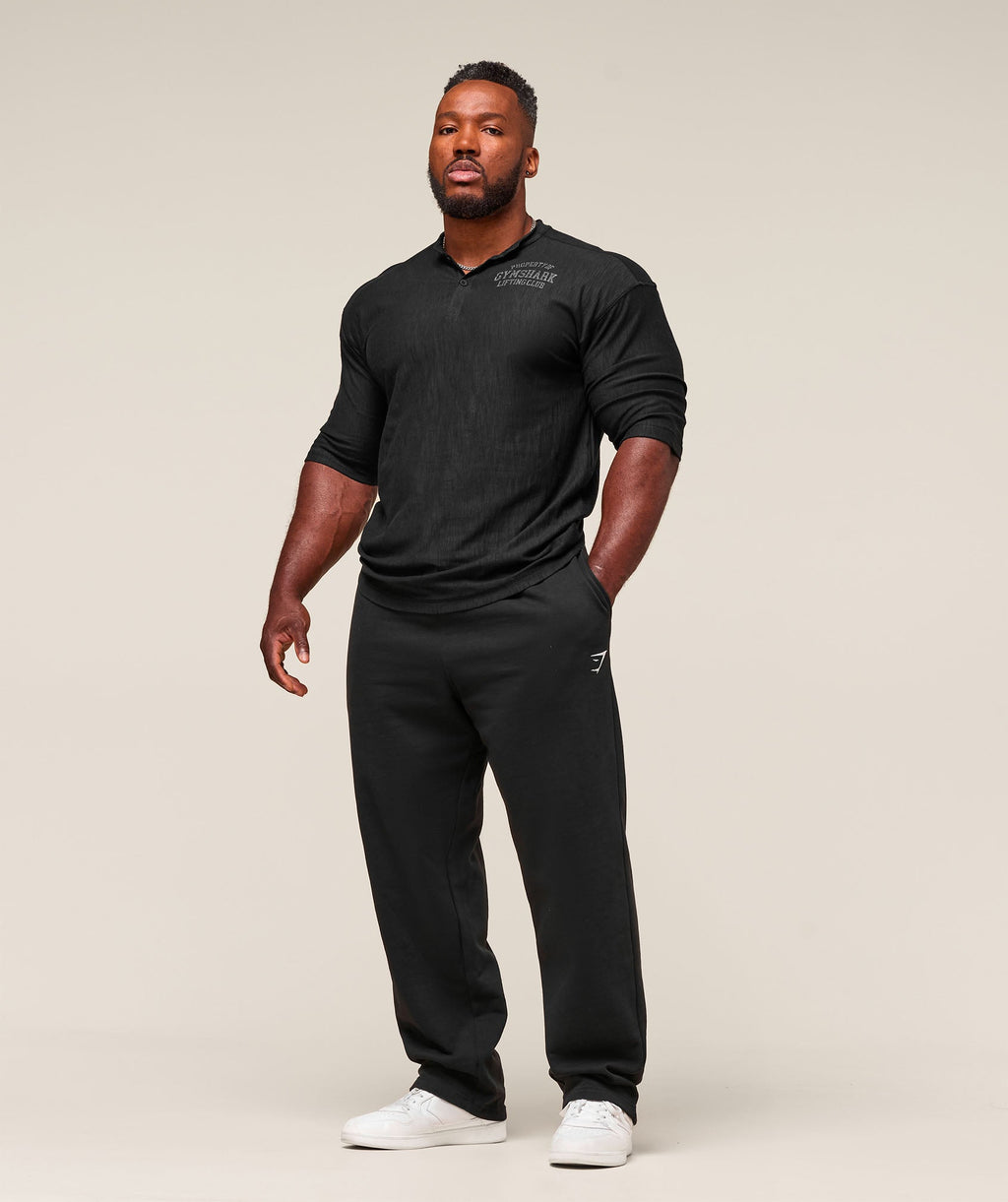 gymshark-lightweight-slub-textured-3-4-henley-ls-tops-black-ss25