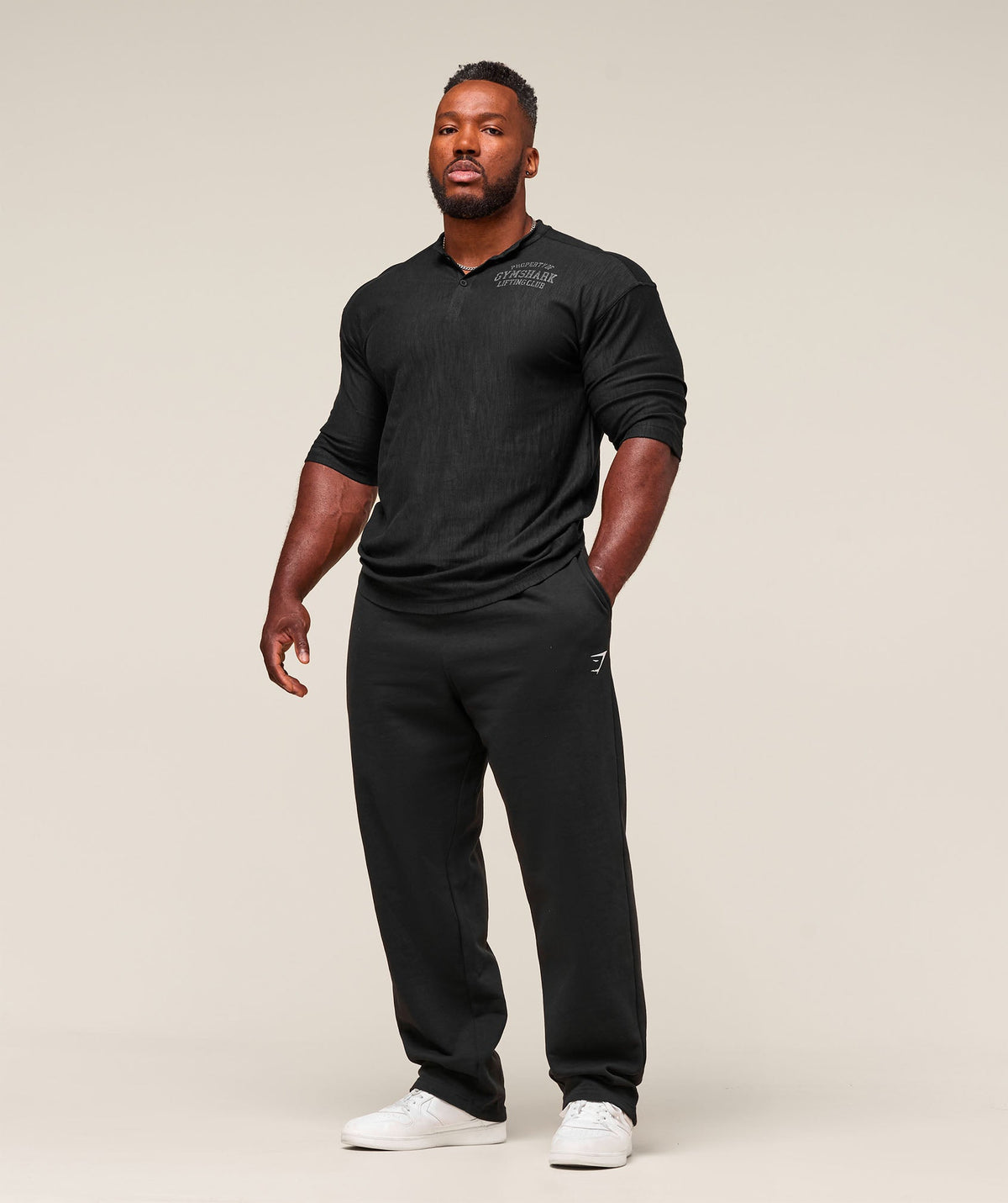 gymshark-lightweight-slub-textured-3-4-henley-ls-tops-black-ss25