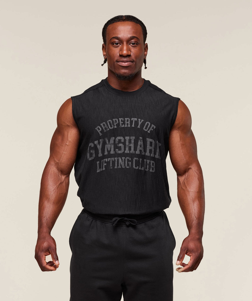 gymshark-lightweight-slub-textured-tank-sleeveless-tops-black-ss25
