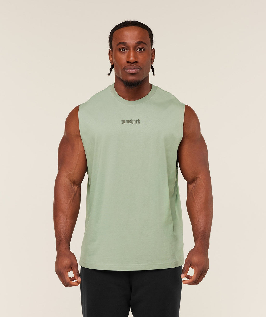 gymshark-olde-english-tank-sleeveless-tops-green-ss26