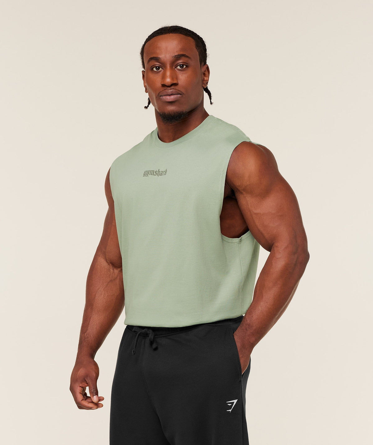 gymshark-olde-english-tank-sleeveless-tops-green-ss26