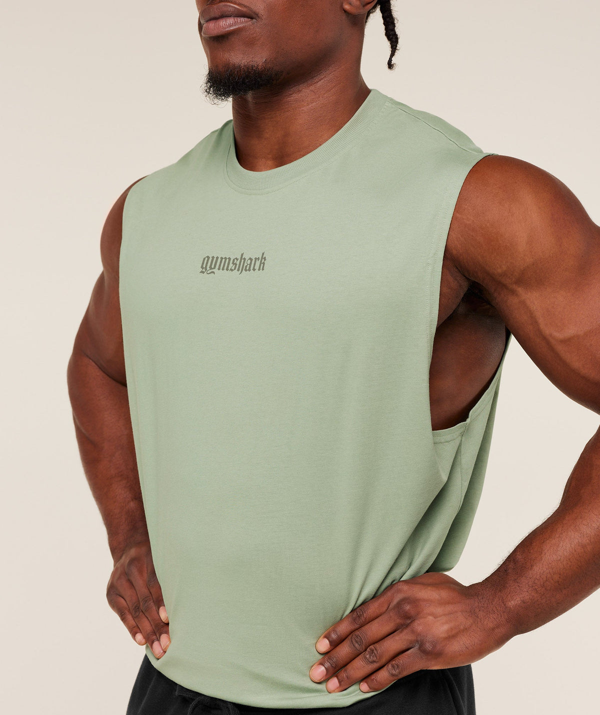 gymshark-olde-english-tank-sleeveless-tops-green-ss26