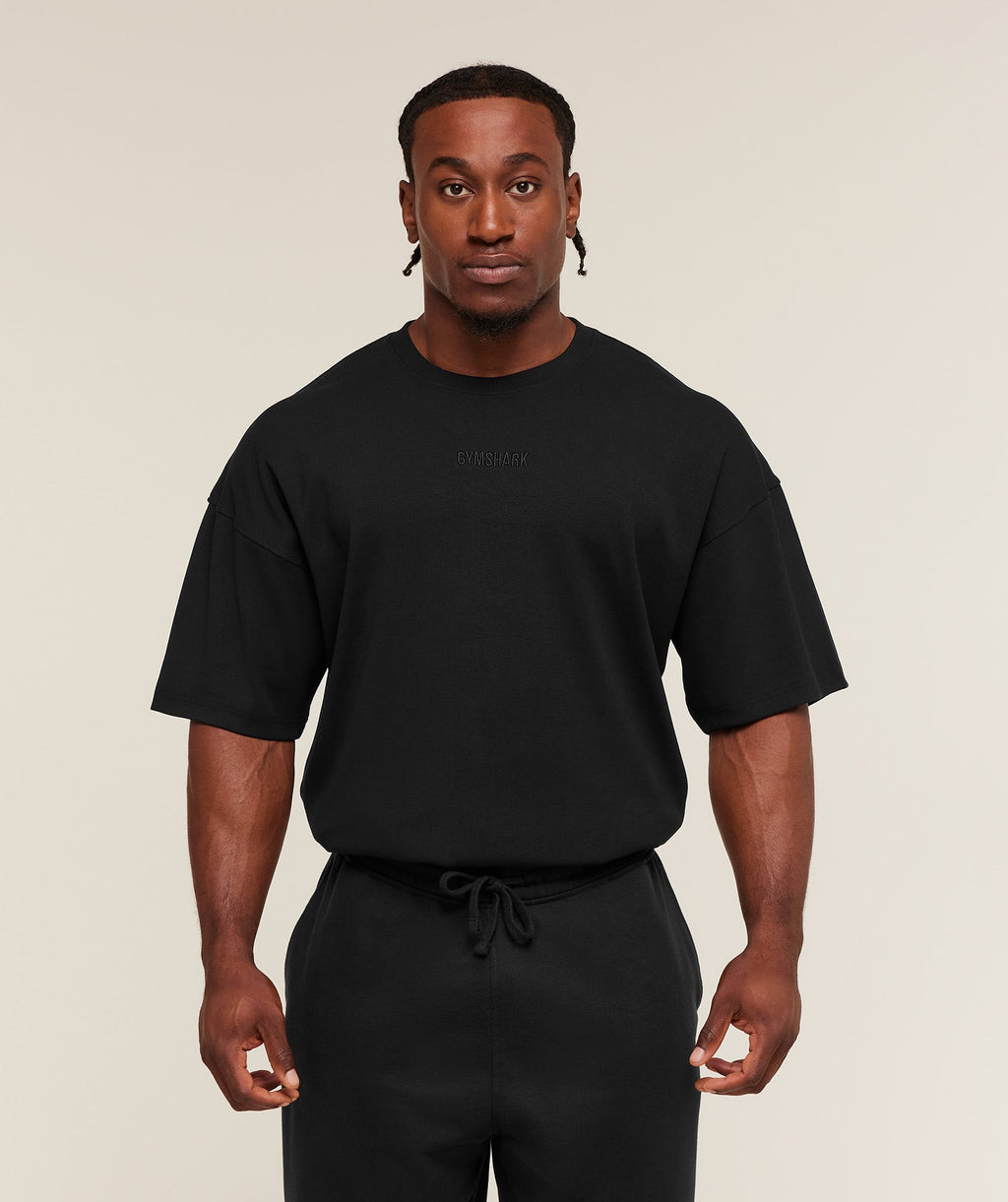 gymshark-oversized-premium-ribbed-t-shirt-ss-tops-black-aw25