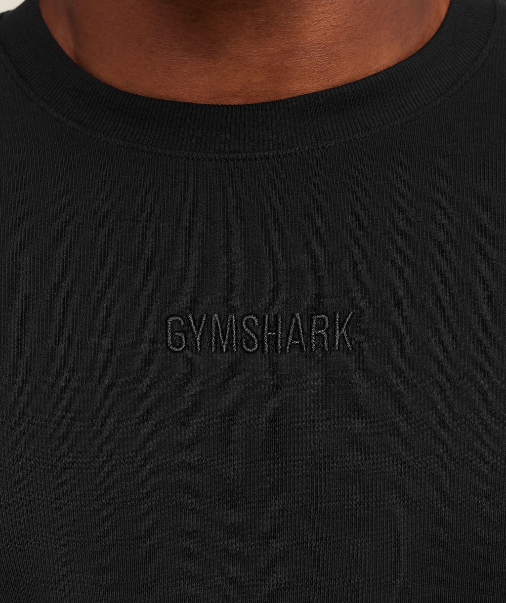 gymshark-oversized-premium-ribbed-t-shirt-ss-tops-black-aw25